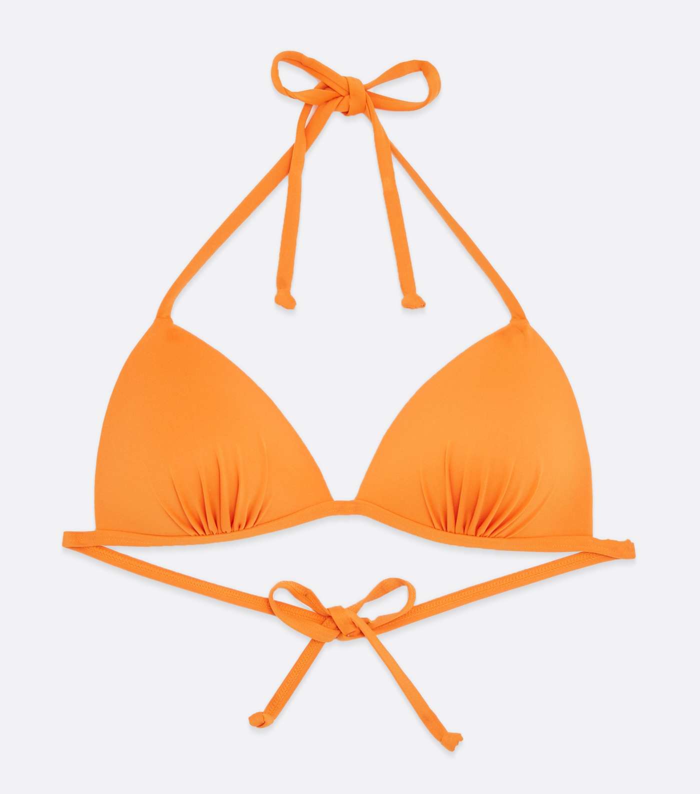 Orange Triangle Bikini Top Image 5