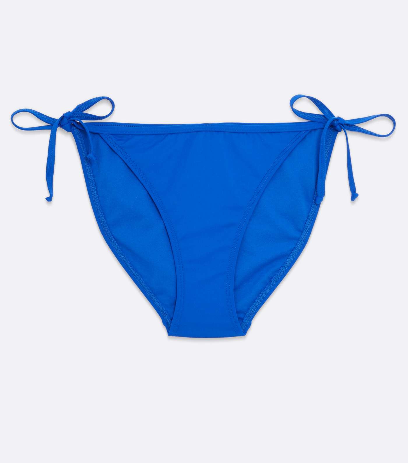 Bright Blue Tie Side Bikini Bottoms Image 5