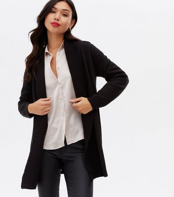 Long black cardigan new look hotsell