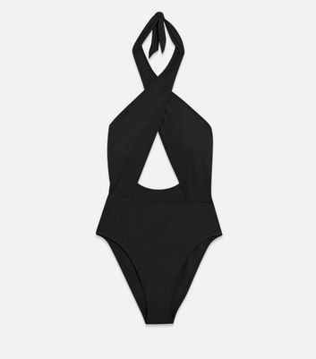 Black cut out store swimsuit uk