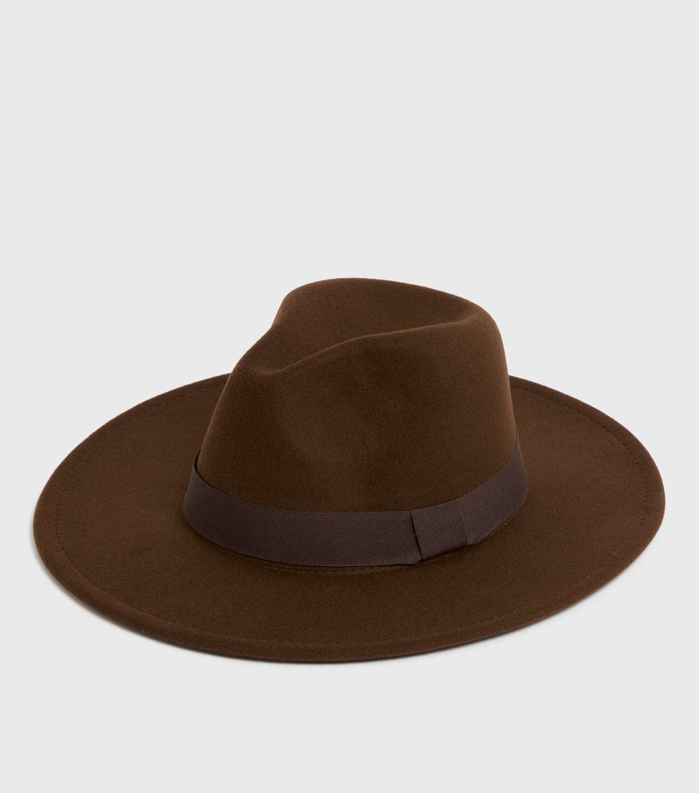 Dark Brown Fedora Hat Image 2