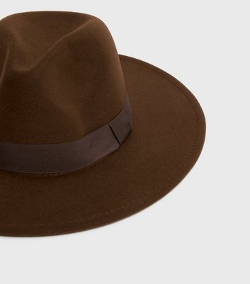 brown fedora hat womens