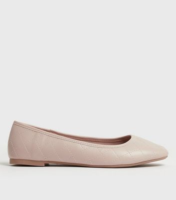 new look wide fit ballet pumps