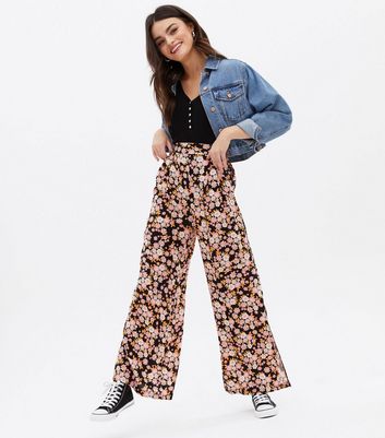 Collective the Label exclusive flare trouser coord in retro swirl  ASOS