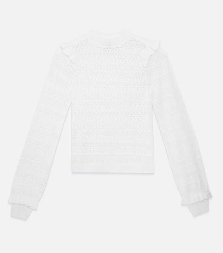 White - Pointelle Knit