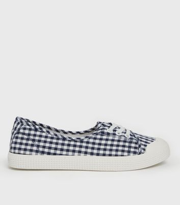 Gingham slip sale on shoes