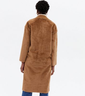 light brown faux fur jacket