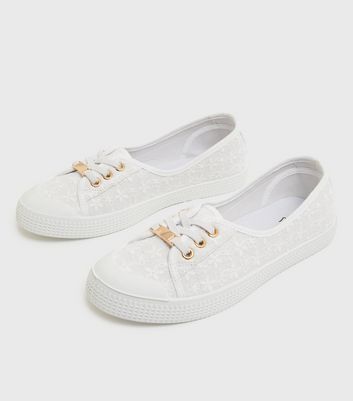 slip on lace trainers