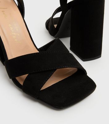 Click to view product details and reviews for Black Suedette Cross Strap Block Heel Sandals New Look Vegan. Click to view product details and reviews for Black Suedette Cross Strap Block Heel Sandals New Look Vegan.