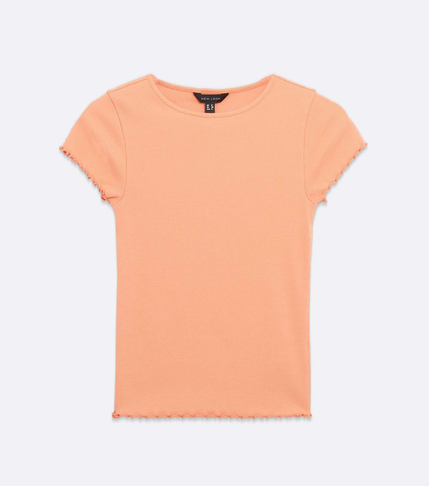 Coral Frill Short Sleeve T-Shirt Image 5