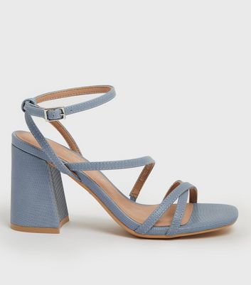 Pale blue sale strappy sandals