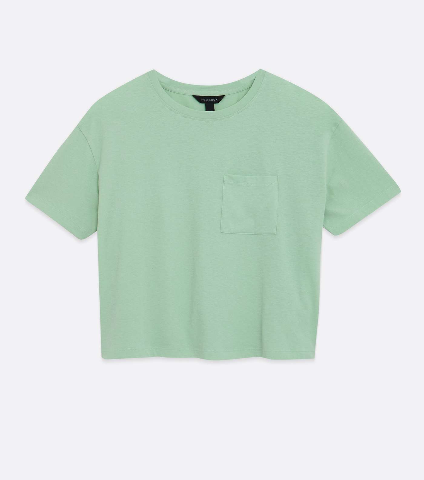 Light Green Short Sleeve Boxy T-Shirt Image 5
