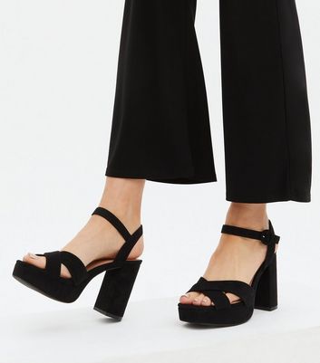 Block platform heel sandals on sale