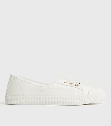 New look canvas trainers best sale