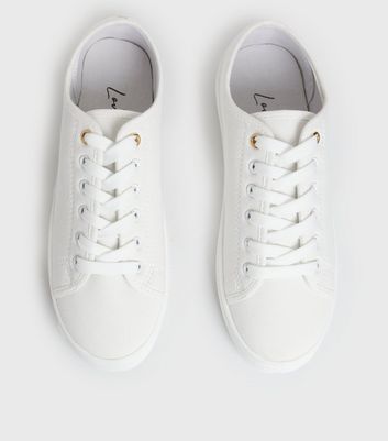 New look white canvas 2024 shoes