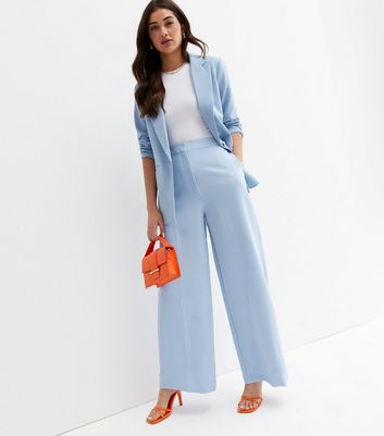 Limehaus | Light Blue Slim Fit Suit Trousers | SuitDirect.co.uk