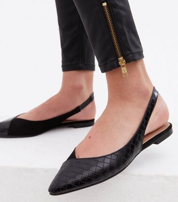 Flat store slingback pumps