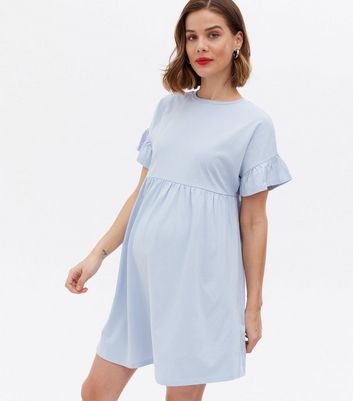 pale blue jersey dress