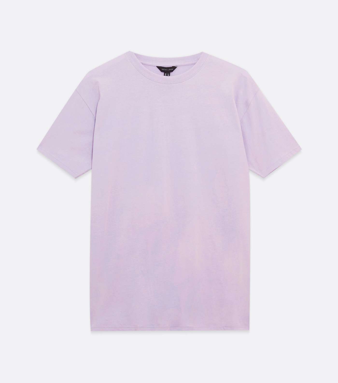 Lilac Crew Neck Oversized T-Shirt Image 5