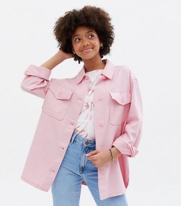 Pink shop twill jacket