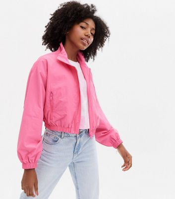 new look pink bomber jacket