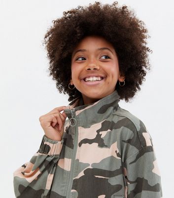 Girls 2025 camo coat