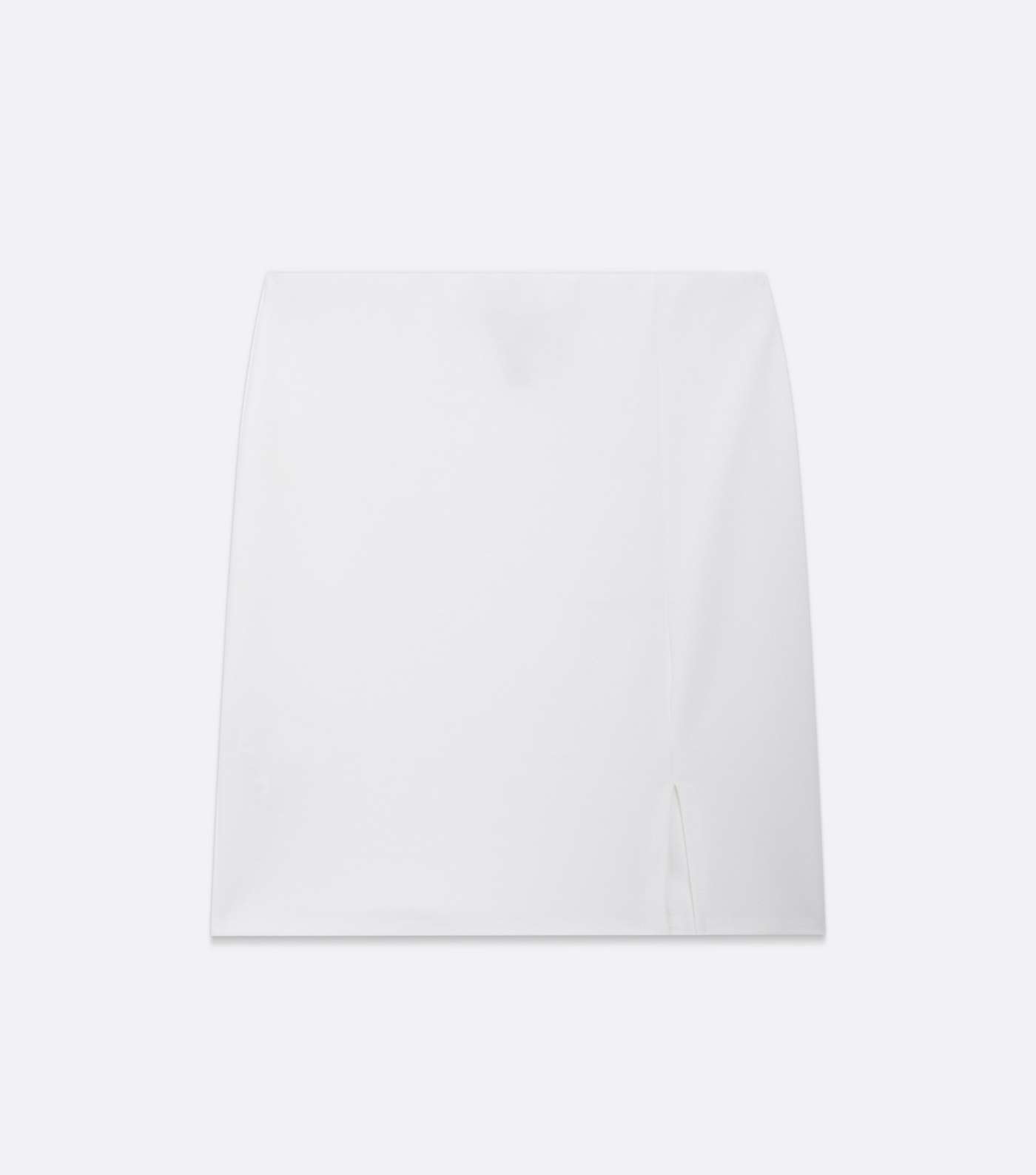 Off White Scuba Crepe Mini Skirt Image 5