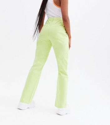Click to view product details and reviews for Always Stand Out Lime Green Tapered Jeans New Look.