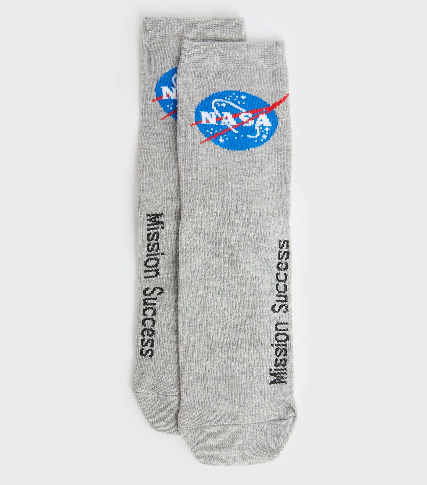Grey NASA Logo Socks