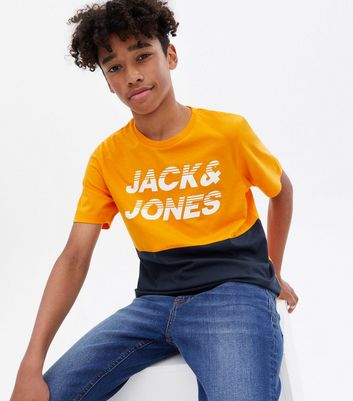 Jack \u0026 Jones Junior Orange Colour Block 