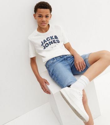 Jack \u0026 Jones Junior White Tropical Logo 