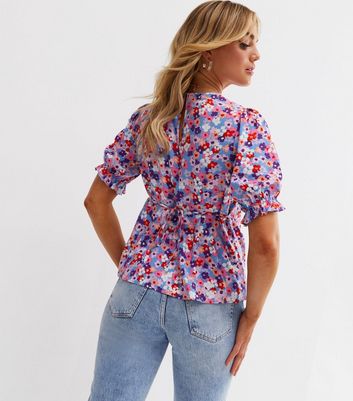 Flower cheap peplum top