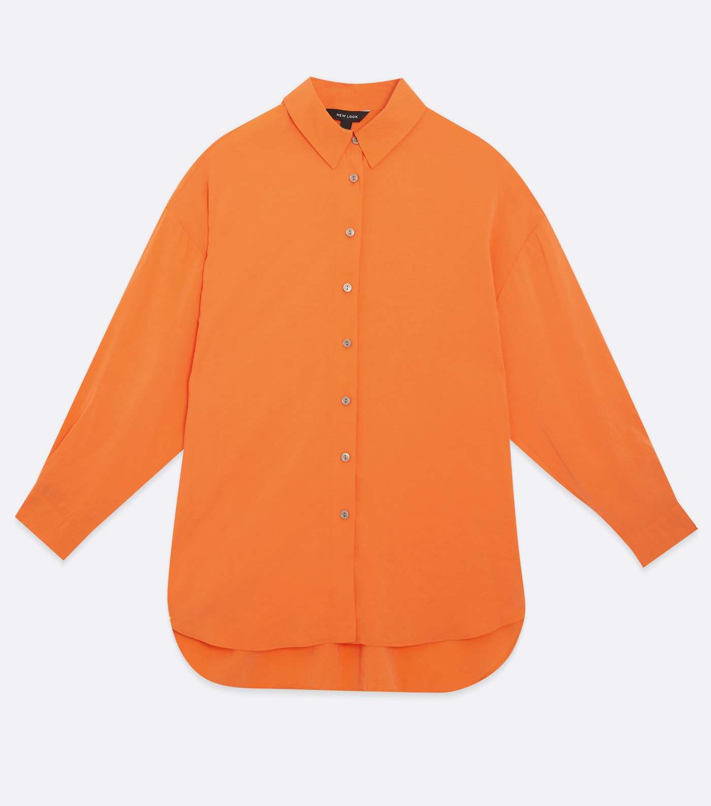 Burnt Orange Long Sleeve Oversized Shirt Image 5