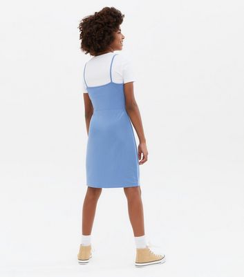 Pale blue t shirt 2024 dress