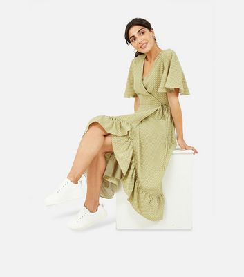 new look olive dress