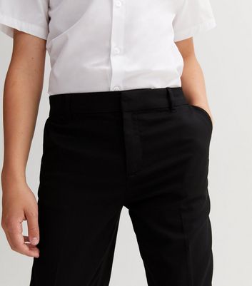 L S U Boys School Trousers Plus Size Sturdy FIT Big Waist Half Elasticated  2-15 Years, Please See Sizes in Product Description (4-5 Years, Black) :  Amazon.co.uk: Fashion