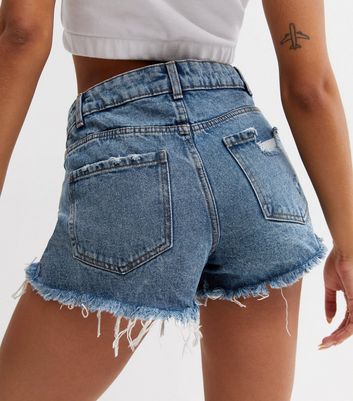 thumbnail image 2 of Verdusa Women's Distressed Denim Shorts - Low Rise Ripped Jean Shorts With Pockets 2 of 13