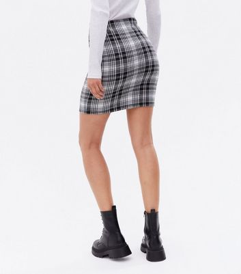 Damen Bekleidung Tall Black Check Mini Tube Skirt