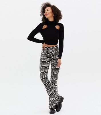 zebra print trousers