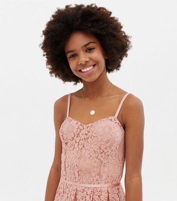 Pink lace 2025 dress girls