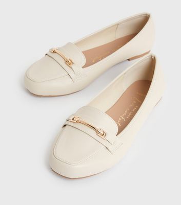 New look store white loafers