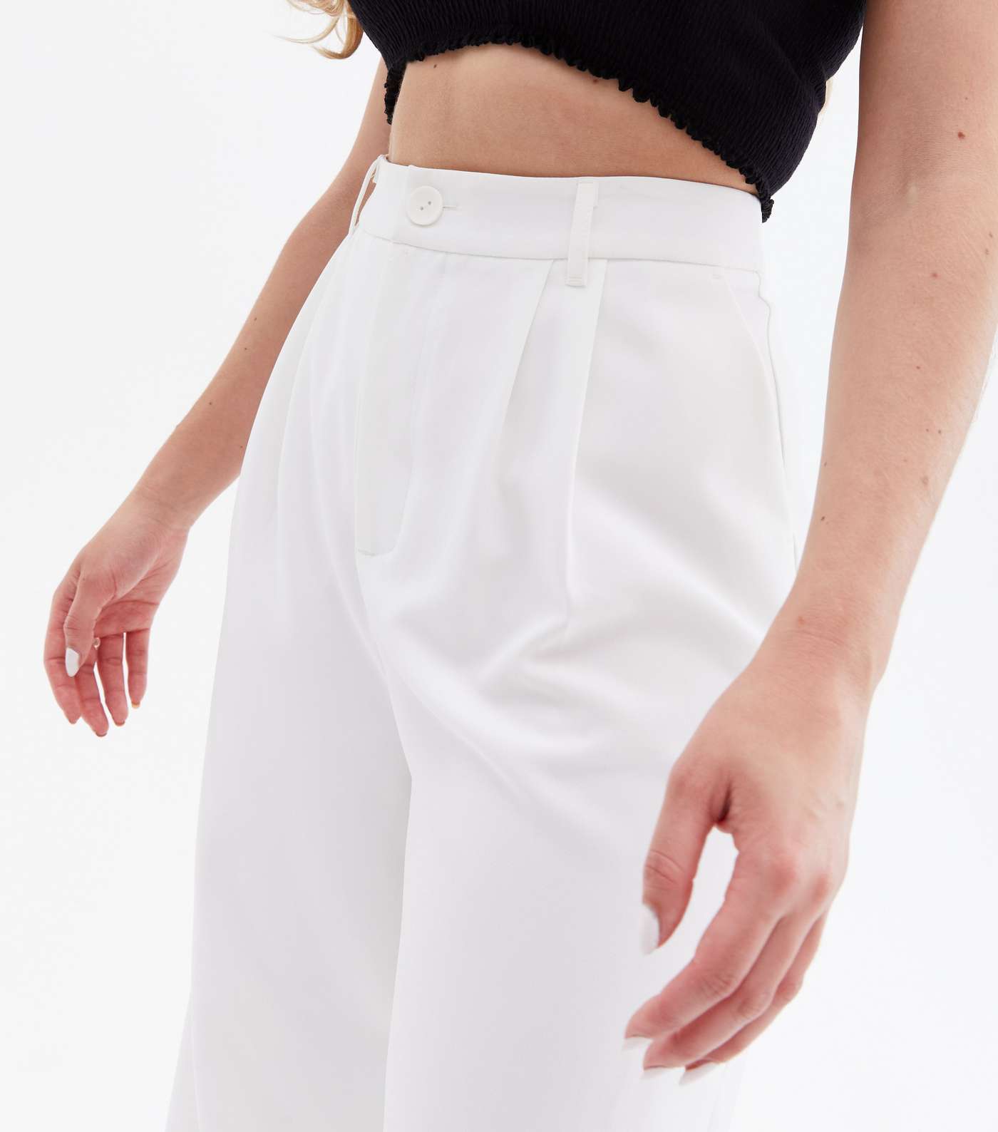 Suits You White Wide Leg Trousers Image 3