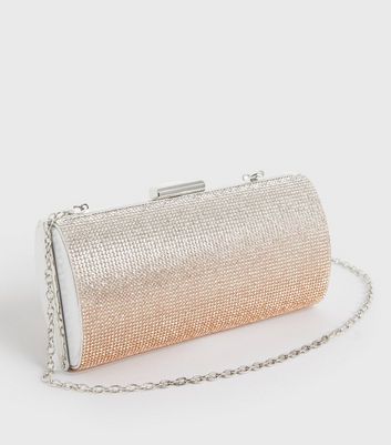 Rose gold best sale diamante clutch