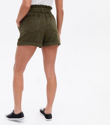 Petite hotsell khaki shorts