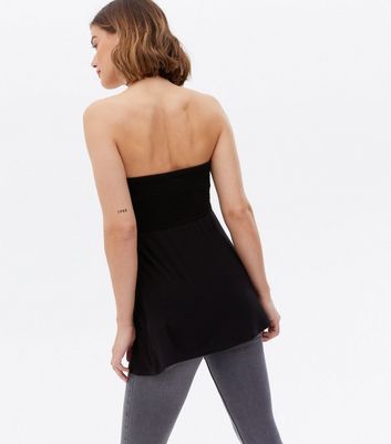 Click to view product details and reviews for Maternity Black Shirred Bandeau Peplum Top New Look. Click to view product details and reviews for Maternity Black Shirred Bandeau Peplum Top New Look.