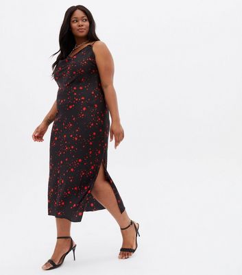 Black slip dress outlet plus size