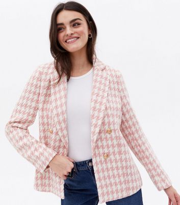 Ladies on sale dogtooth blazer