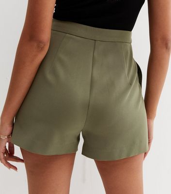 Khaki hotsell tailored shorts