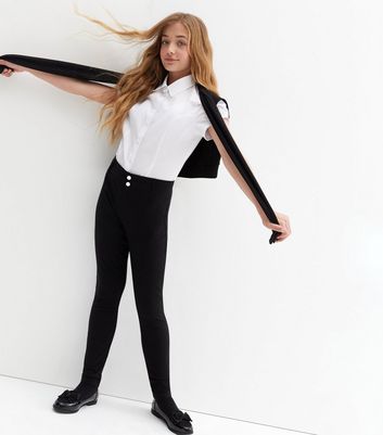 Girls Grey School Skinny Trousers | Next Official Site