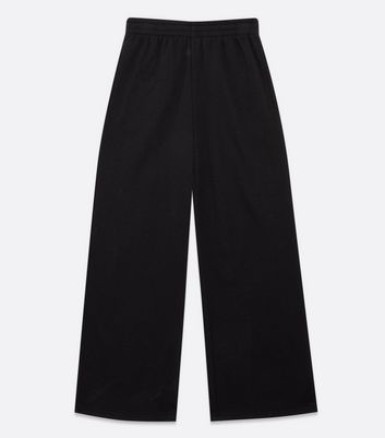Girls Black Wide Leg Joggers | New Look
